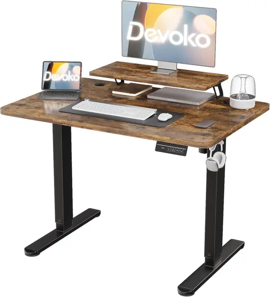120×60cm Elektrisch Höhenverstellbarer Schreibtisch mit…