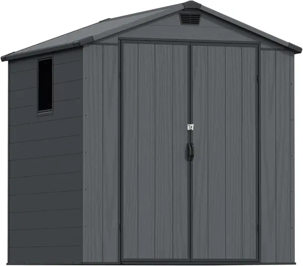 6x6 Gartenhaus Kunststoff 6,9m3, 185x178x210 cm…