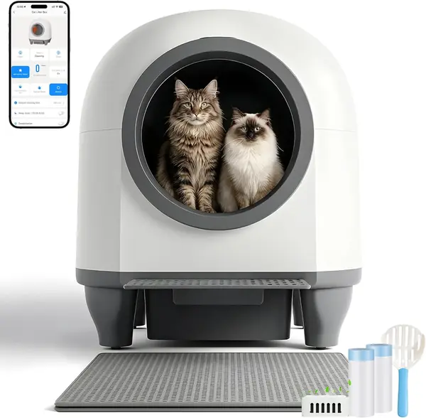 90L Automatisches Katzenklo, Katzentoilette für…