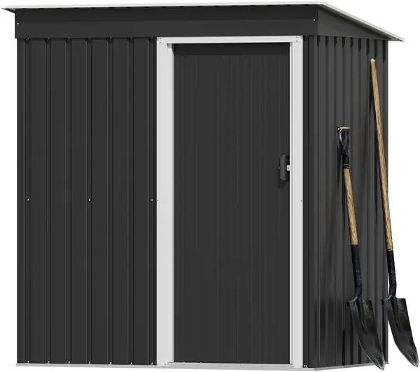 Geräteschuppen Metall 5x3 FT (2.1 m3), Inkl. Handschuhe…