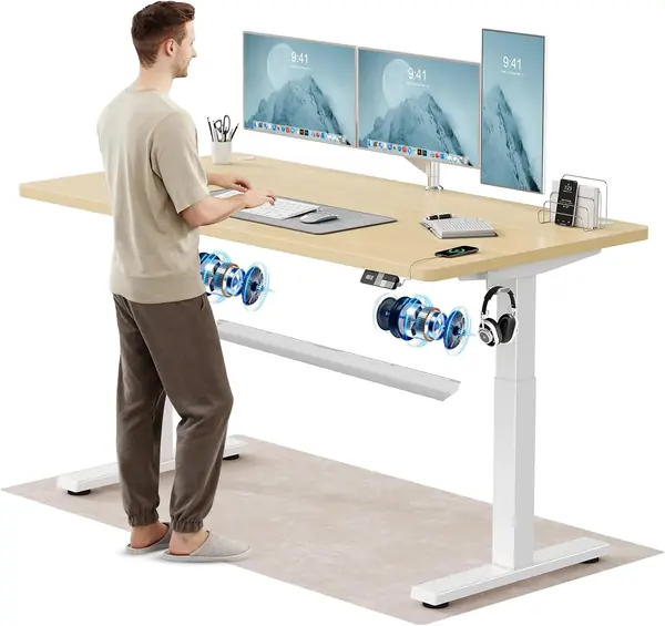 Höhenverstellbarer Schreibtisch 160x80 cm, 25 mm Starke…