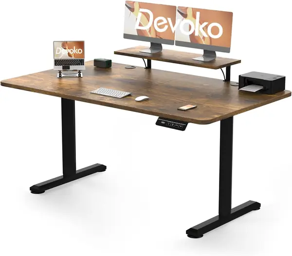 Höhenverstellbarer Schreibtisch Elektrisch 160×70cm mit…