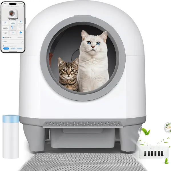 Katzenklo selbstreinigend mit App & 90l Volumen…