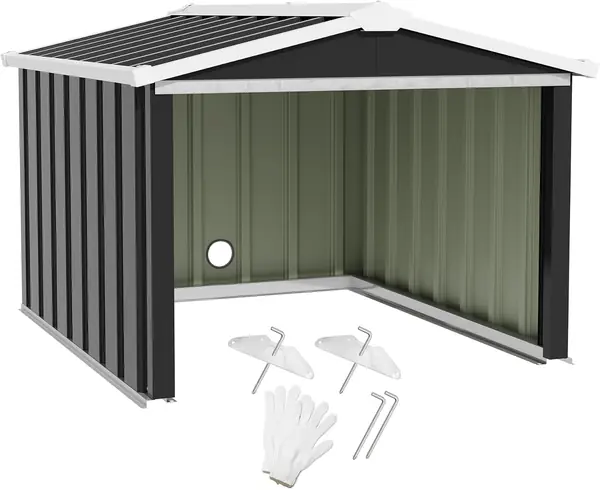 Metall Mähroboter Garage, 86B x 77D x 63H cm Kleiner…