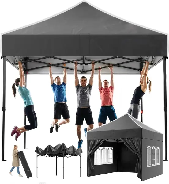 Pavillon 3x3 Wasserdicht Stabil Winterfest, Steiler…