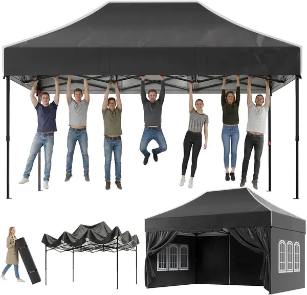 Pavillon 3x4.5 Wasserdicht Stabil Winterfest, Steiler…
