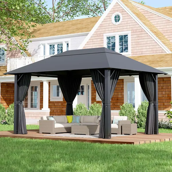 Pavillon 3x4 Wasserdicht Stabil,Gartenpavillon…
