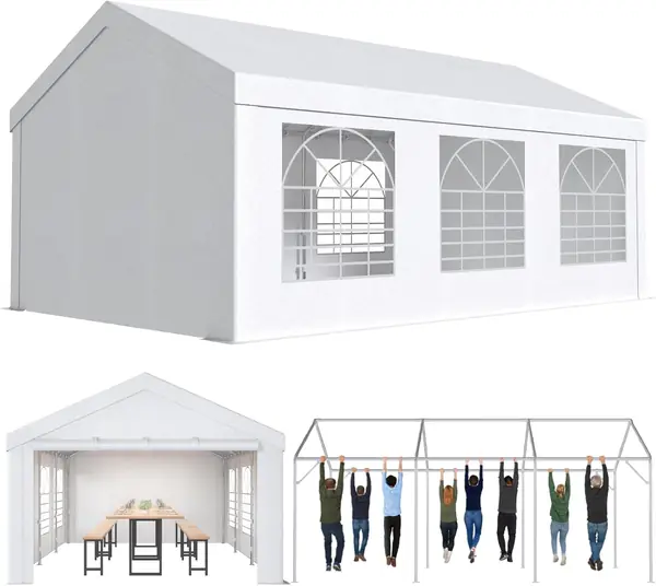 Pavillon 4x6,Partyzelt 4x6 Wasserdicht Stabil,Pavillon…