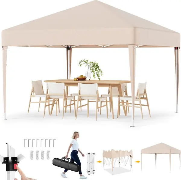 Pavillon,Pavillon 3x3 Wasserdicht Stabil Winterfest…